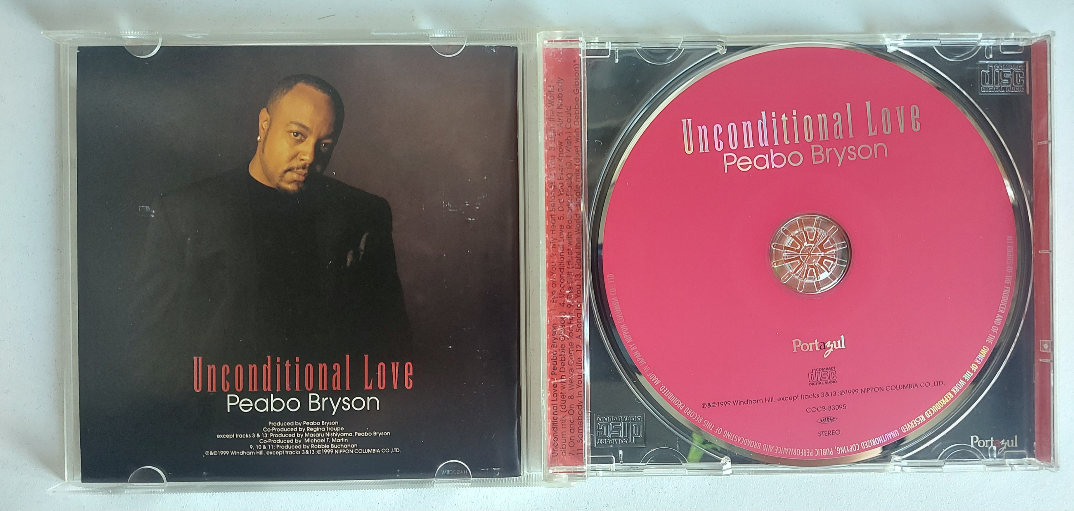 Used CD,Peabo Bryson - Unconditional Love (A+)(GV+)(1999)(Japan)