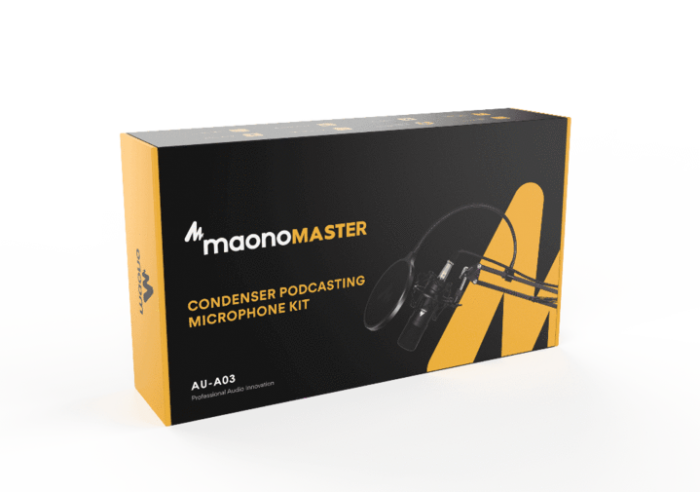 MAONO AU-A03 Condenser Podcasting Microphone Kit