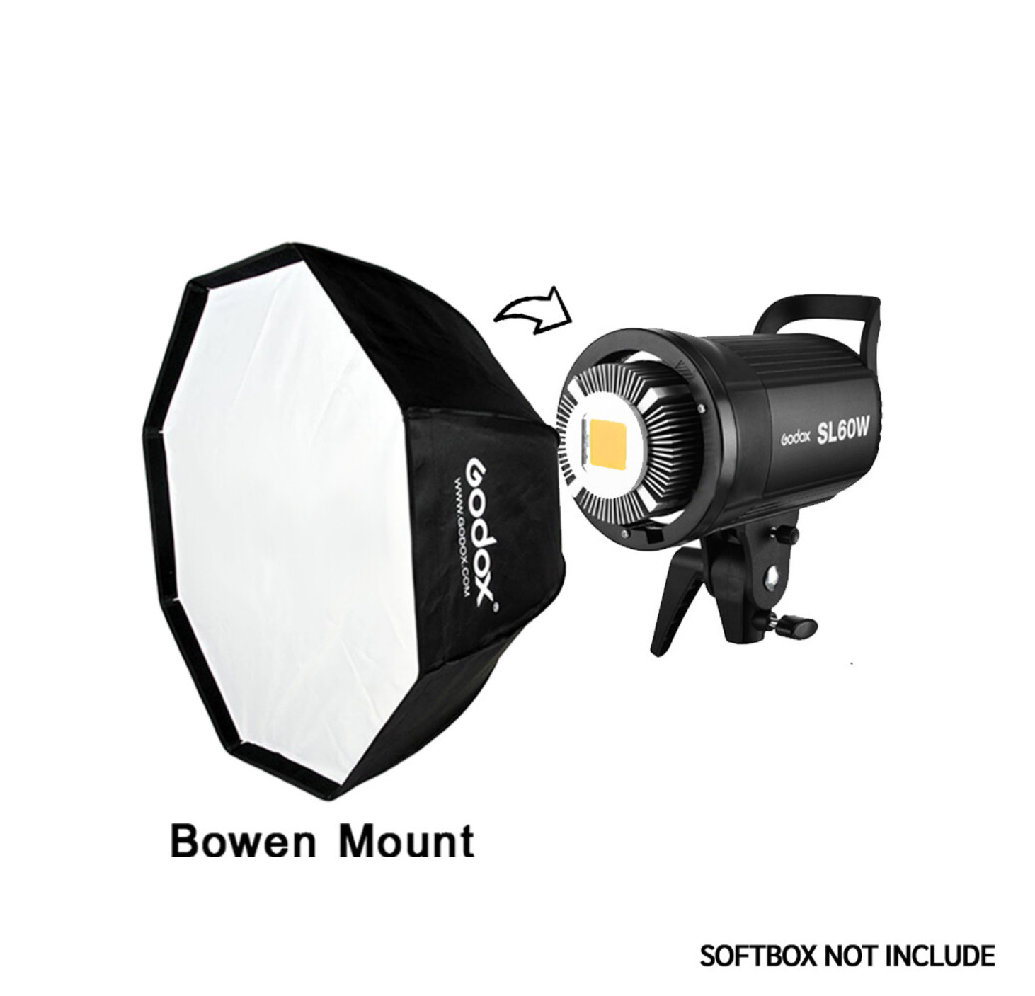 Godox LED Video Light SL60w (SL60W -60W. White Ver.) รับประกันศูนย์ GodoxThailand 2 ปี