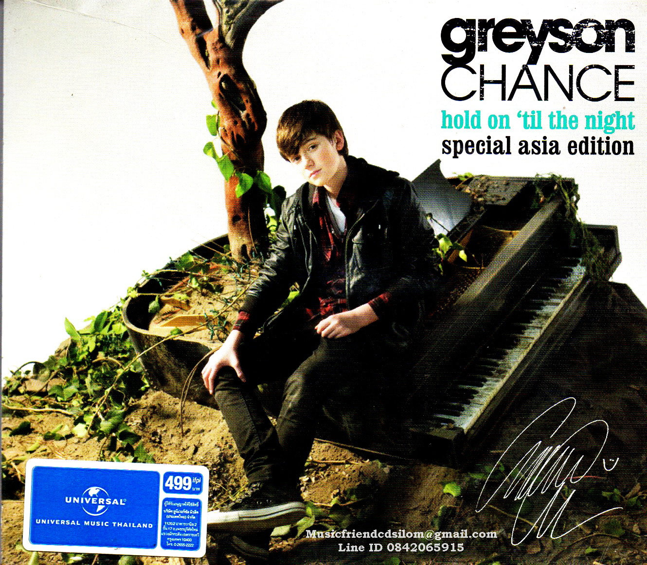 CD+DVD,Greyson Chance – Hold On Till The Night (Special Asia Edition)(2012)(Thai)