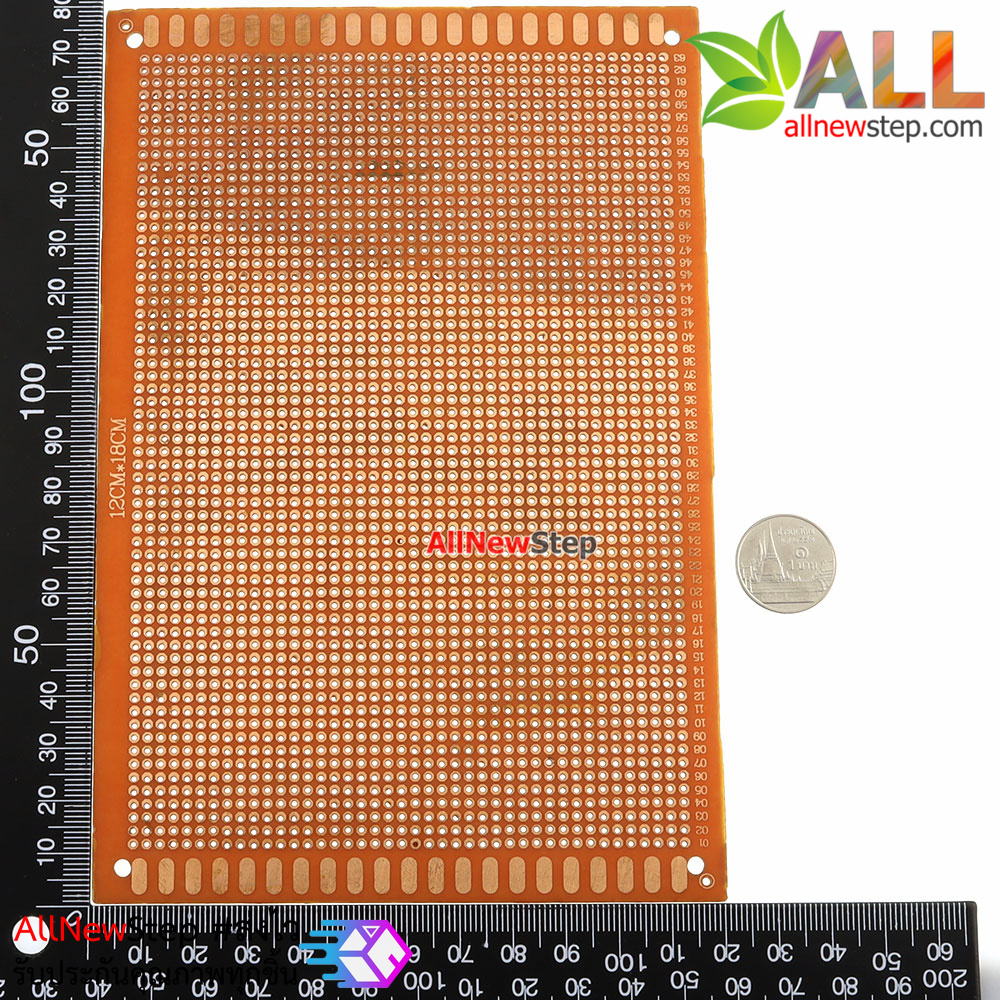 PCB แผ่นปริ๊นอเนกประสงค์ ไข่ปลา Prototype PCB Board 13x25 cm
