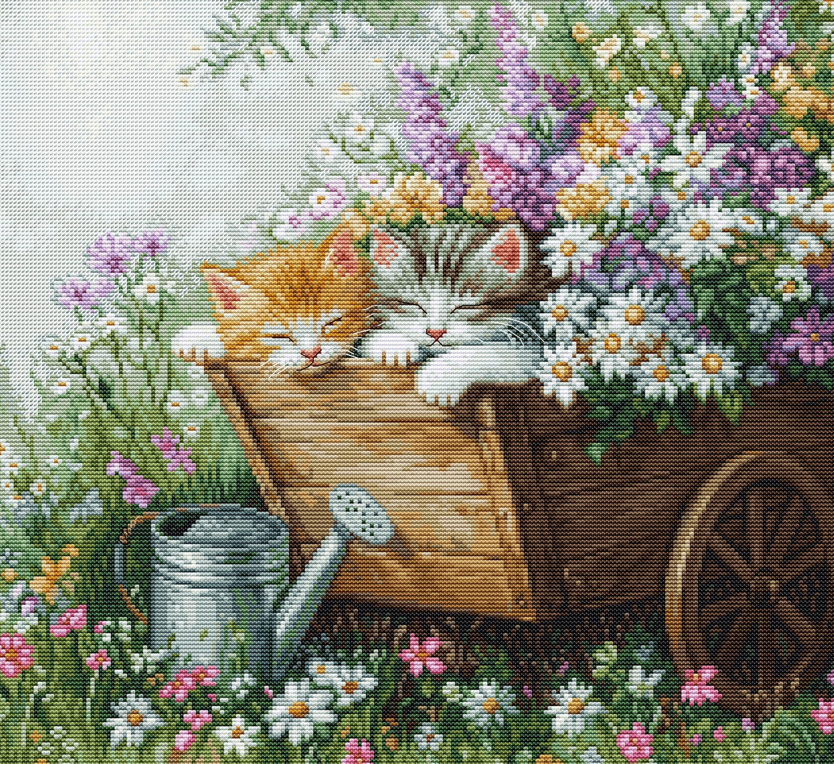 Luca-S ชุดปัก Sleeping Kitten