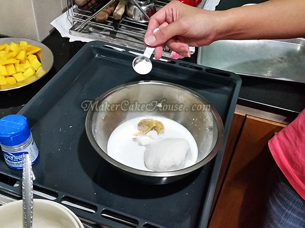 สูตรและวิธีทำขนมมะม่วง และขนมกล้วย10