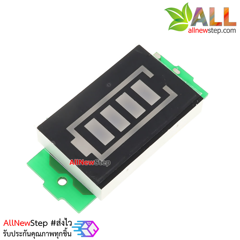 Battery power indicator battery level 13.2-16.8V โมดูล วัดระดับแบตเตอร์รี่ 13.2-16.8V ไฟแสดงผล 4 สีน้ำเงิน