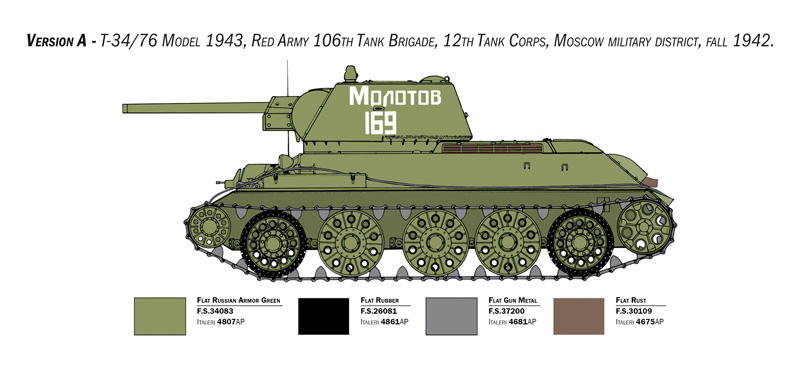1/35 T-34/76 Model 1943 Early Version Premium Edition