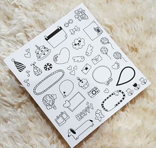 สติกเกอร์น่ารักๆ สติกเกอร์ DIY ตกแต่งไดอารี่ หรืออื่นๆ
