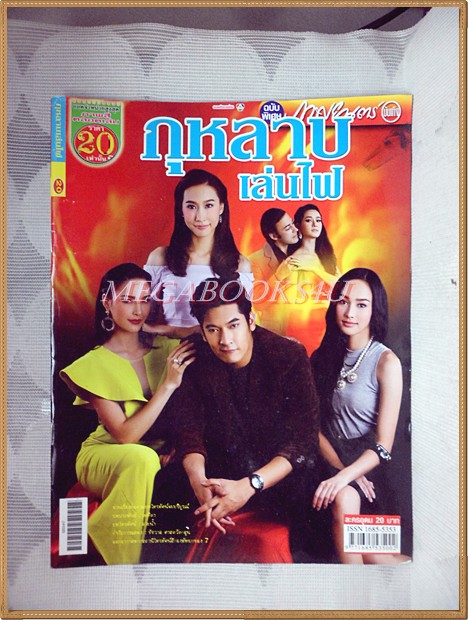 นิตยสารเรื่องย่อละครโทรทัศน์ กุหลาบเล่นไฟ ปี2557 สภาพดี