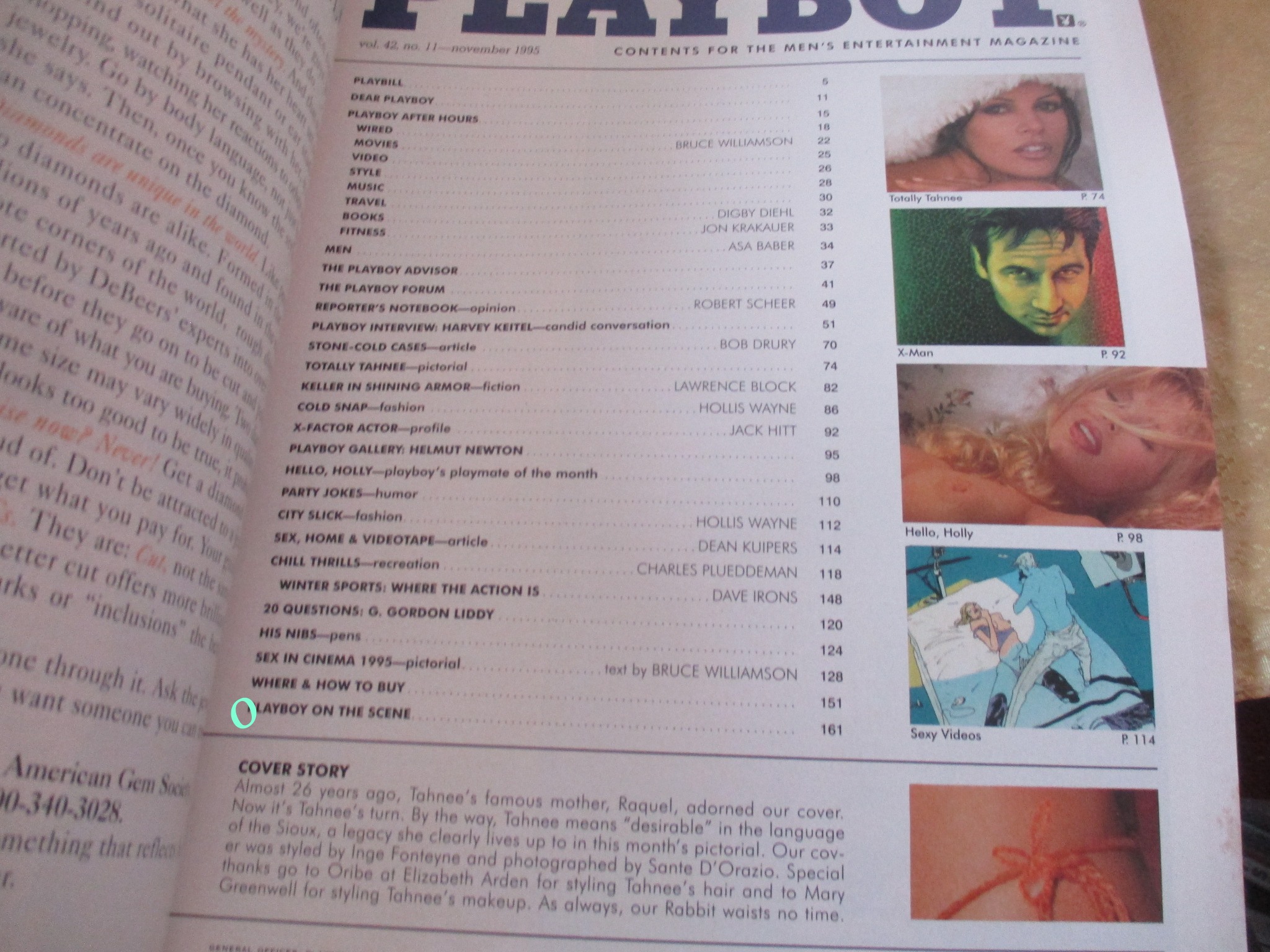 นิตยสารPLAYBOY USA ฉบับ NOV.1995