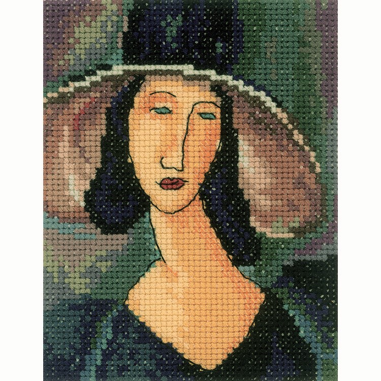 RTO ชุดปัก Portrait of woman in hat by Amedeo Modigliani