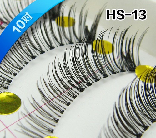 HS-13# ขนตาเอ้นใส (ขายปลีก) เเพ็คละ 10 คู่ ขายยกเเพ็ค