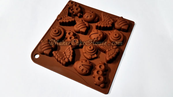 พิมพ์ซิลิโคนรูปหนอน และผีเสื้อน่ารัก