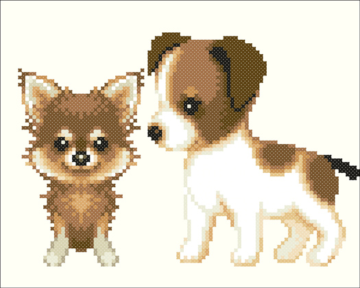Nattee ชุดปัก Chihuahua & jack Russell