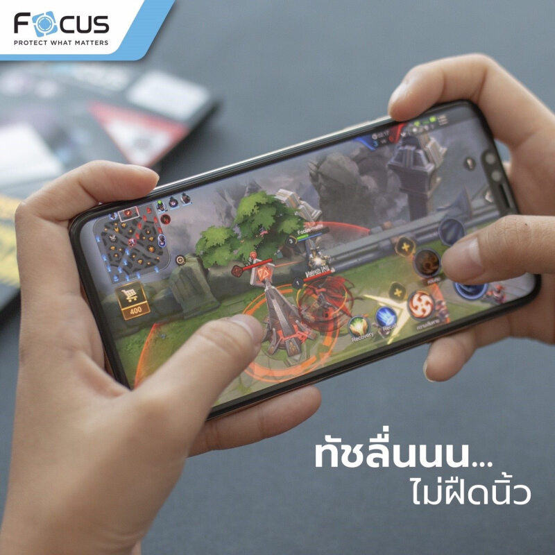 Focus ฟิล์มกระจกด้าน เต็มจอ โฟกัส ใช้สำหรับ iPhone 17 Pro Max Air 16 Plus 15 14 13 12 11 Xs Max Xr X ใบกำกับภาษี