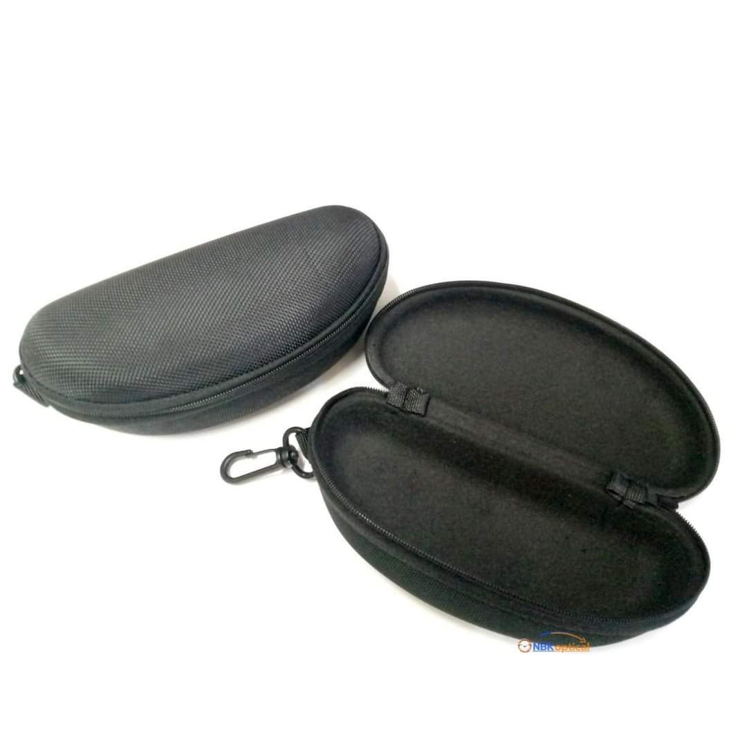 กล่องแว่นกันแดดซิป สีดำ แพ็ค 10 ใบ