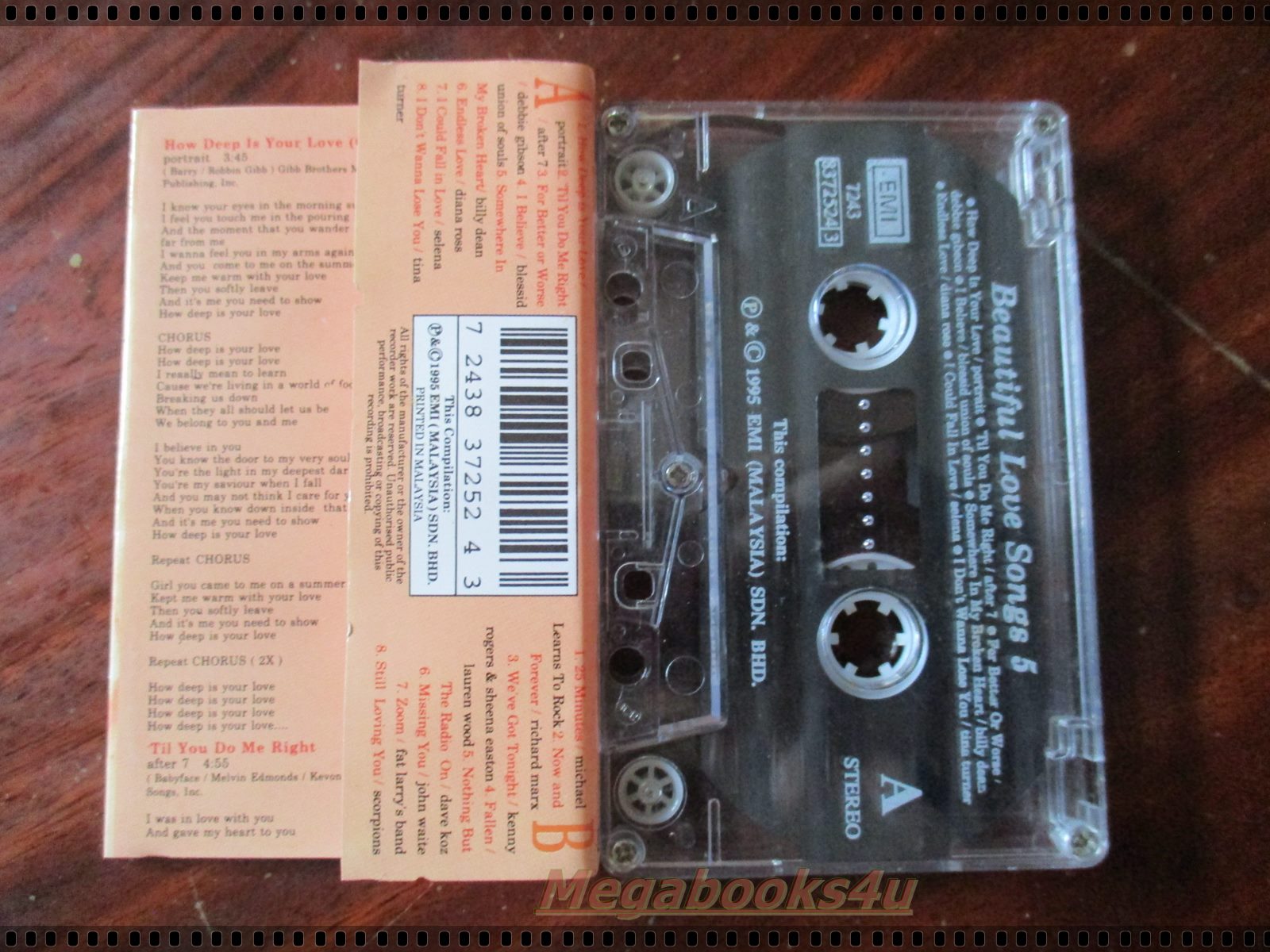 เทปเพลงสากล อัลบั้ม BEAUTIFUL LOVE SONG 5