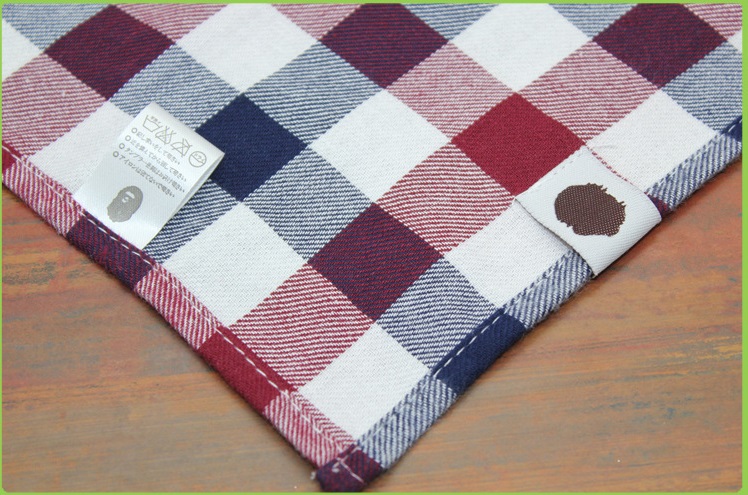 ผ้าพันคอ กันเปื่อน ใช้ผูกผมเด็ก BAPE KIDS รุ่นลายสก็อต