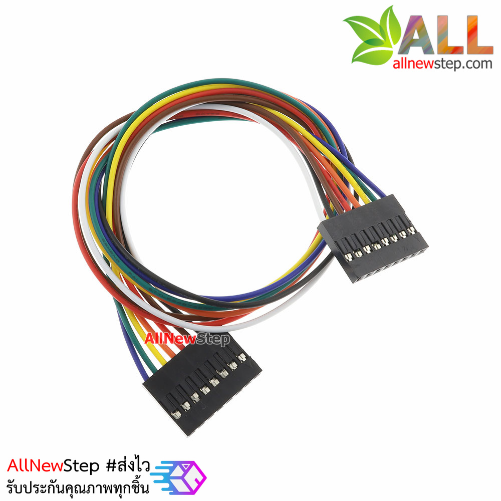 Jumper Wire 8P Female to Female สายไฟจัมเปอร์ เมีย-เมีย 8 เส้น