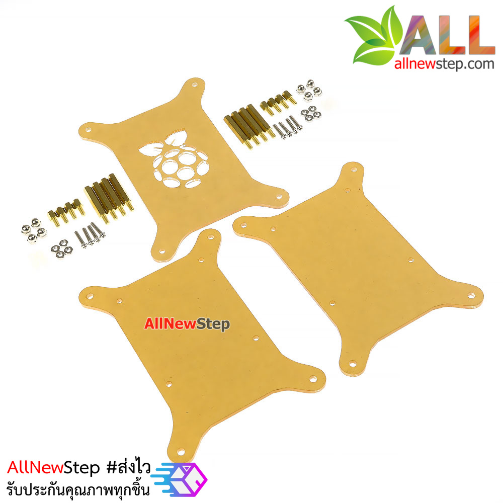 เคส Raspberry pi Stack cluster shell สำหรับ Pi 3B/3b+/4 แบบ 2 ชั้น