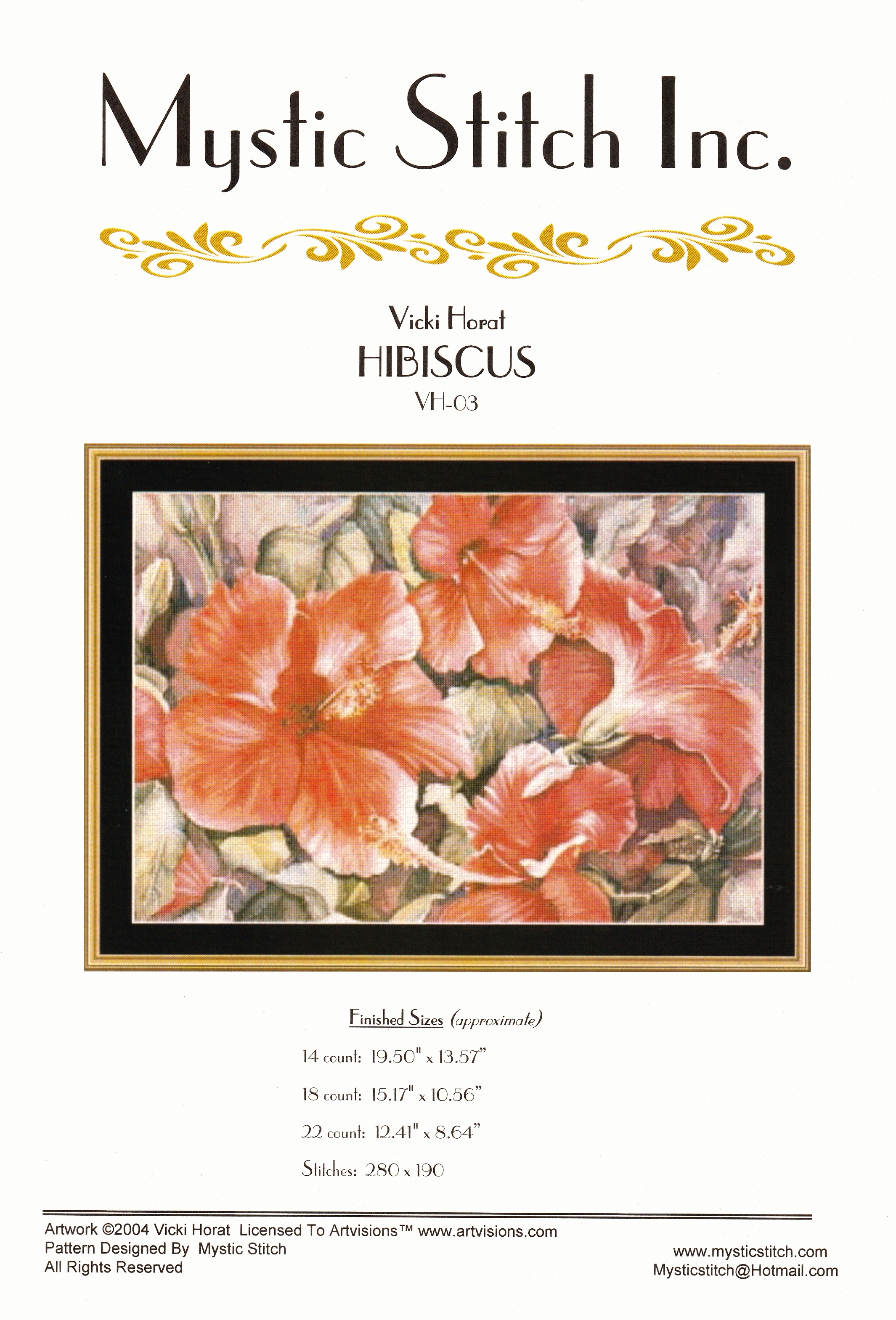 Mystic Stitch ผังลาย Hibiscus
