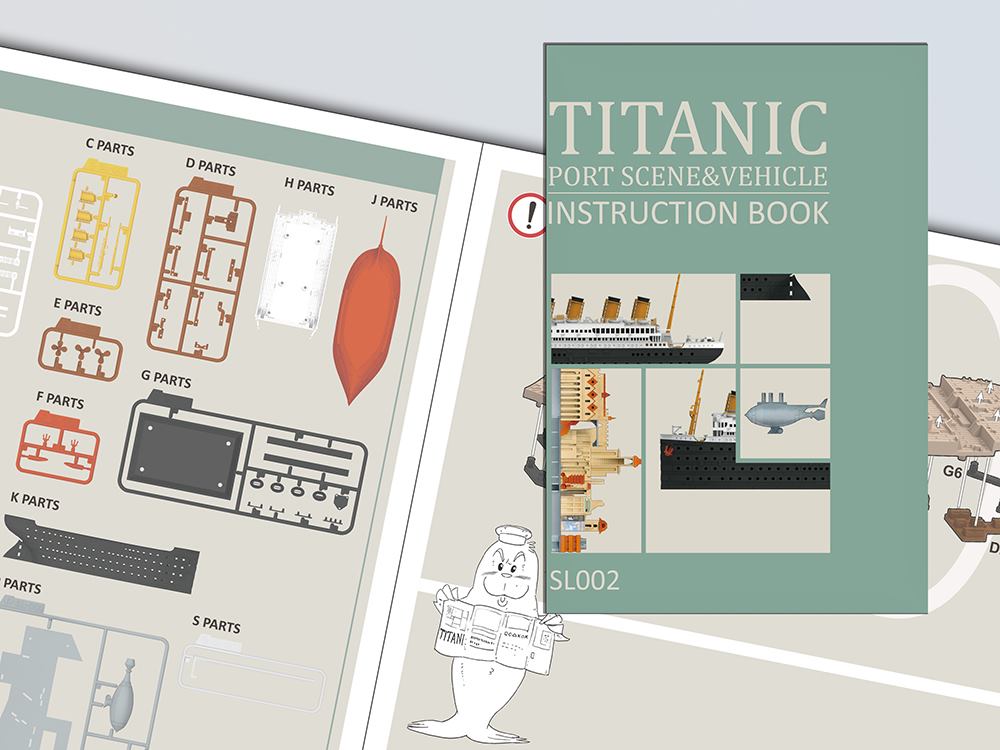 EGG SHIP TITANIC PORT SCENE & VEHICLE