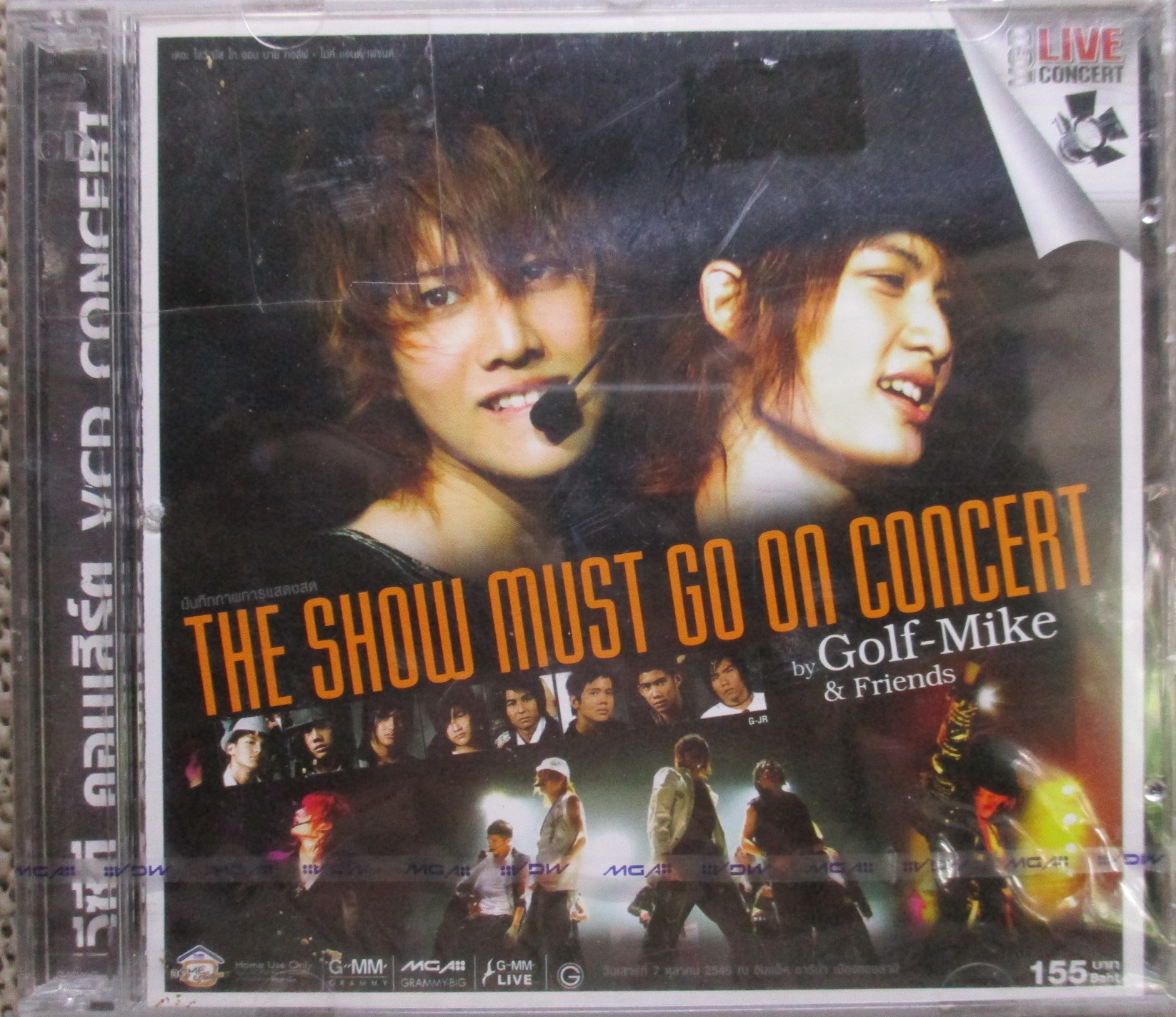 ซีดีเพลงไทยสากล Golf-Mike กอล์ฟ-ไมค์ คอนเสิร์ต The Show Must Go On Concert // มือ1ในซีล