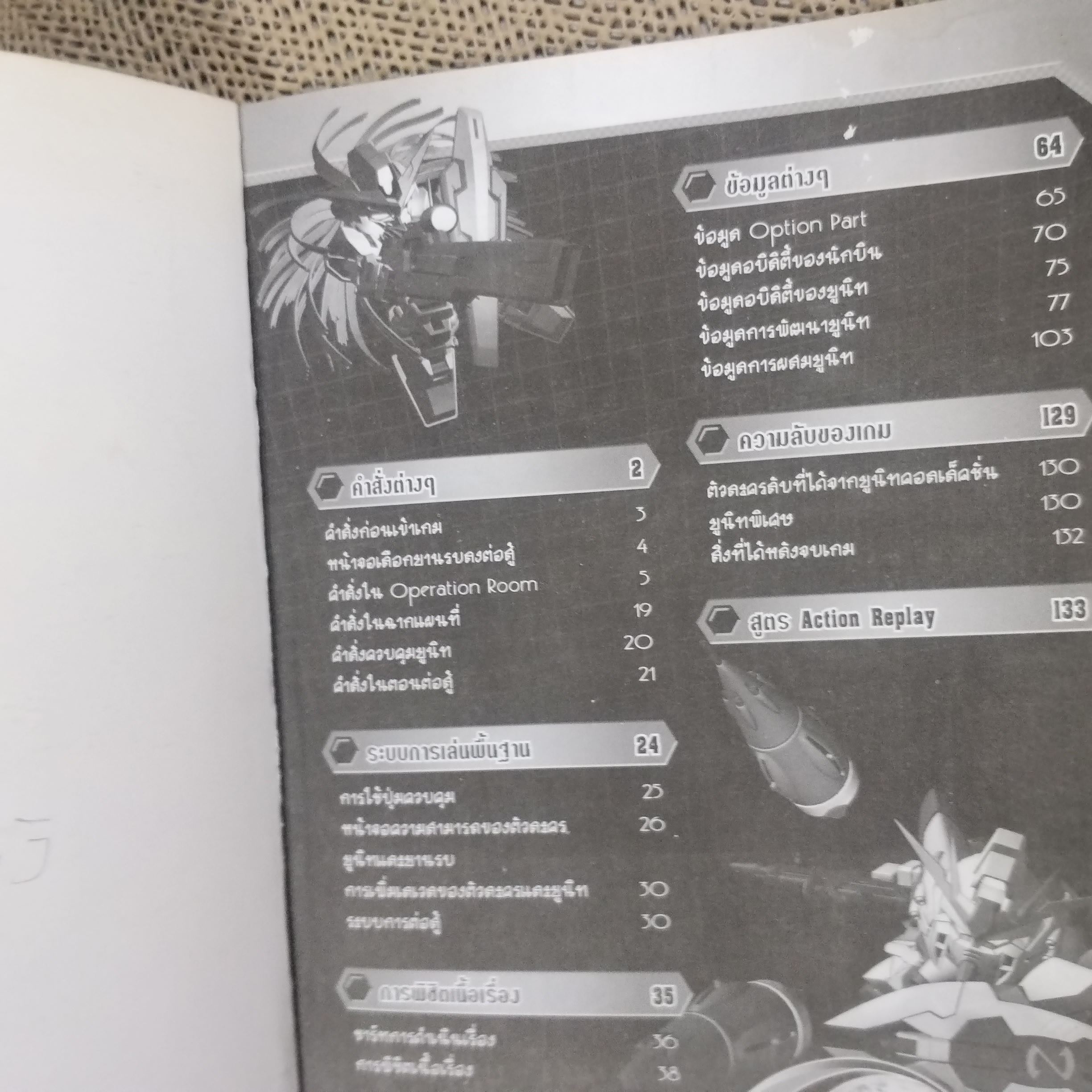คู่มือเกมส์ SD GUNDAM G GENERATION WORLD / มุมปกมีรอยพับ