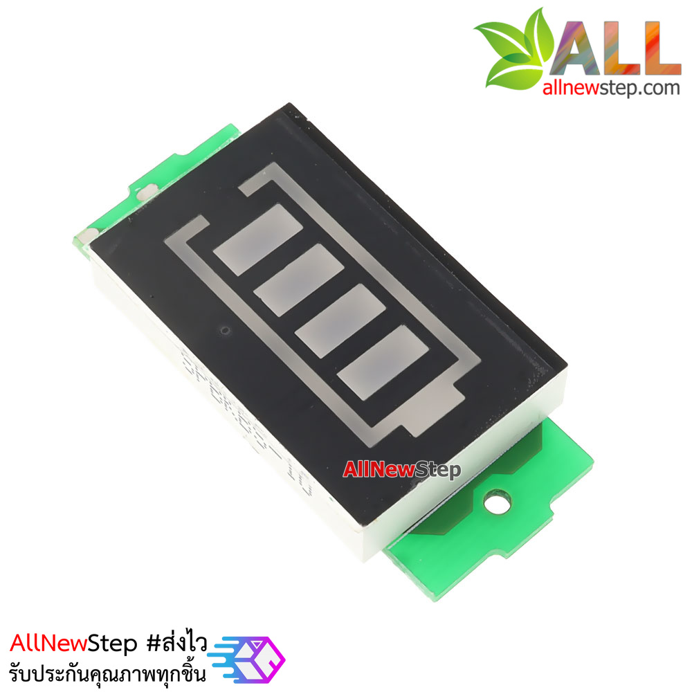 Battery power indicator battery level 13.2-16.8V โมดูล วัดระดับแบตเตอร์รี่ 13.2-16.8V ไฟแสดงผล 4 สีน้ำเงิน