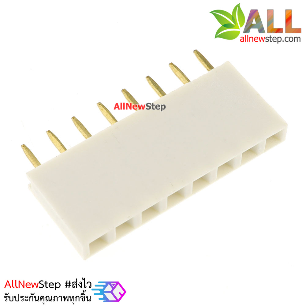Pin header Female Header Single Row 2.54mm 8p Pin1x8 สีขาว