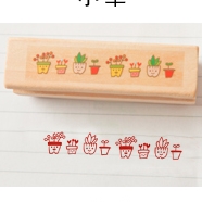 ตรายางเกาหลี ตรายางน่ารักๆ ตรายางไม้ กระถางต้นไม้