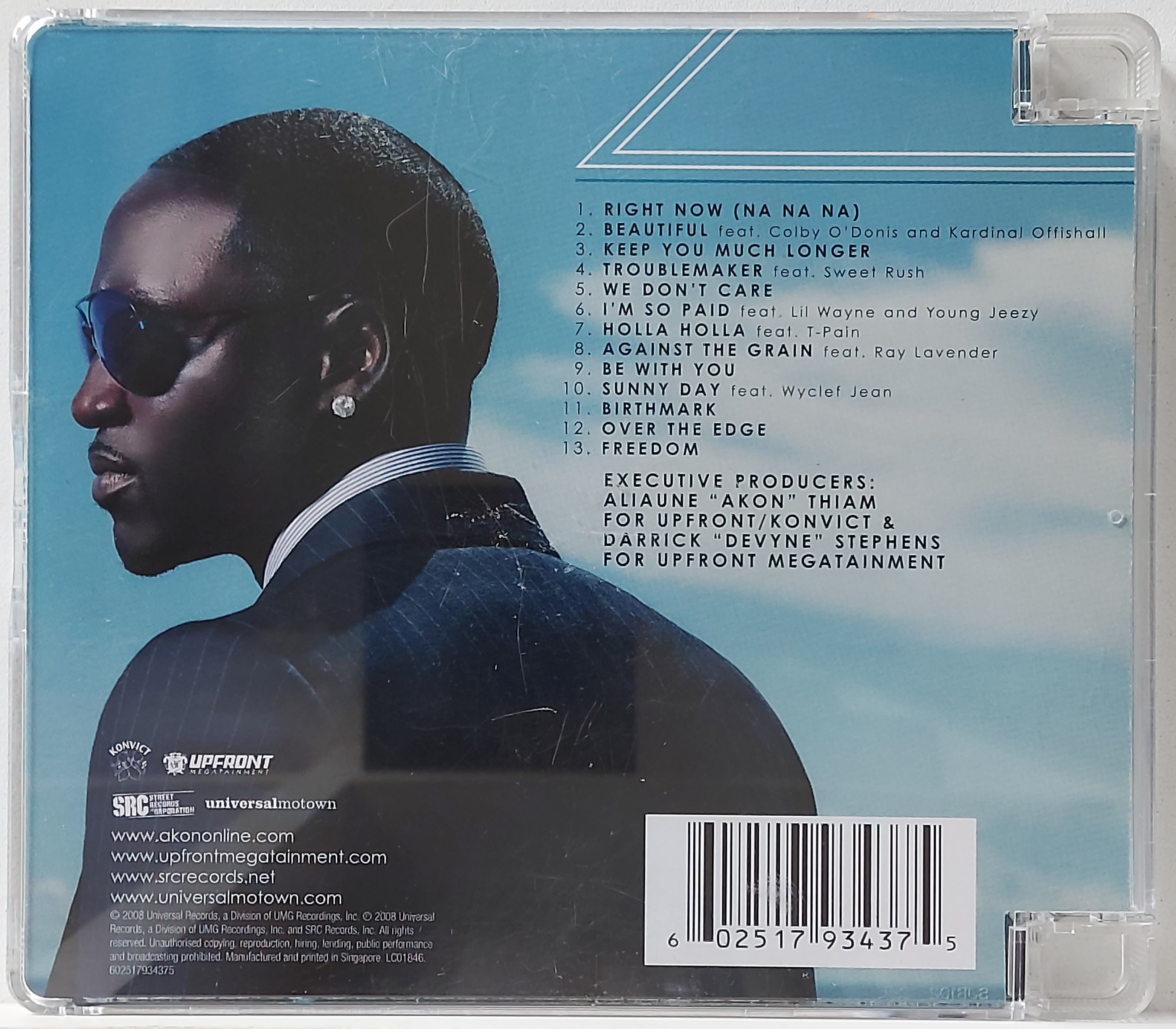 Used CD,Akon - Freedom (C)(2008)(Singapore)
