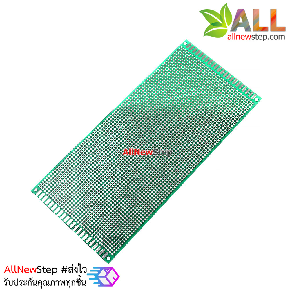 แผ่นปริ๊น PCB 10x22cm สีเขียว 2 ด้าน