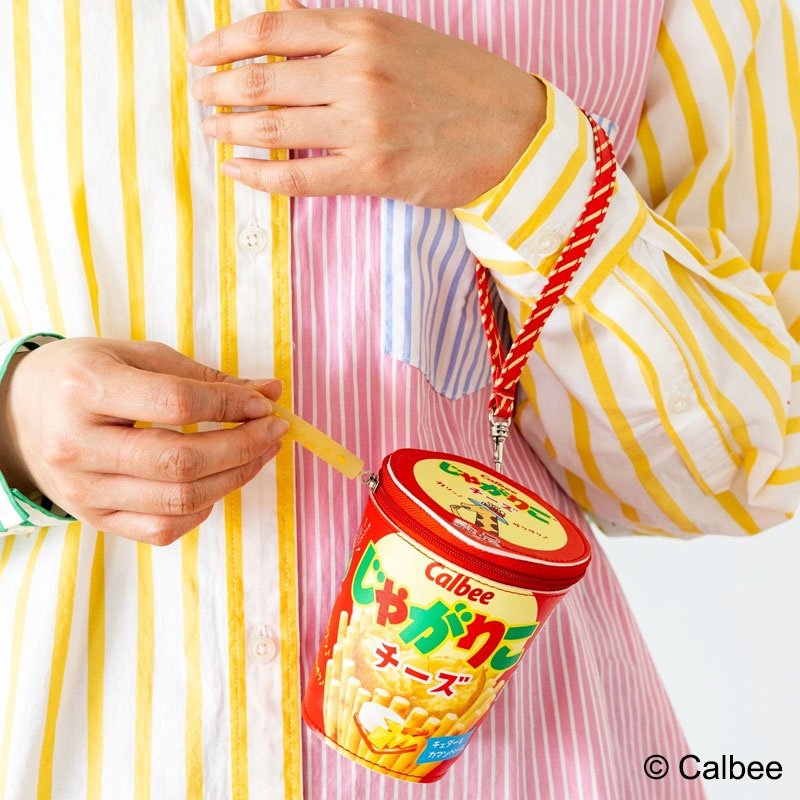 Calbee Jagarigo Cheese กระเป๋าคลัทช์ทรงคัพ ใส่เครื่องสำอาง ของใช้จุกจิก