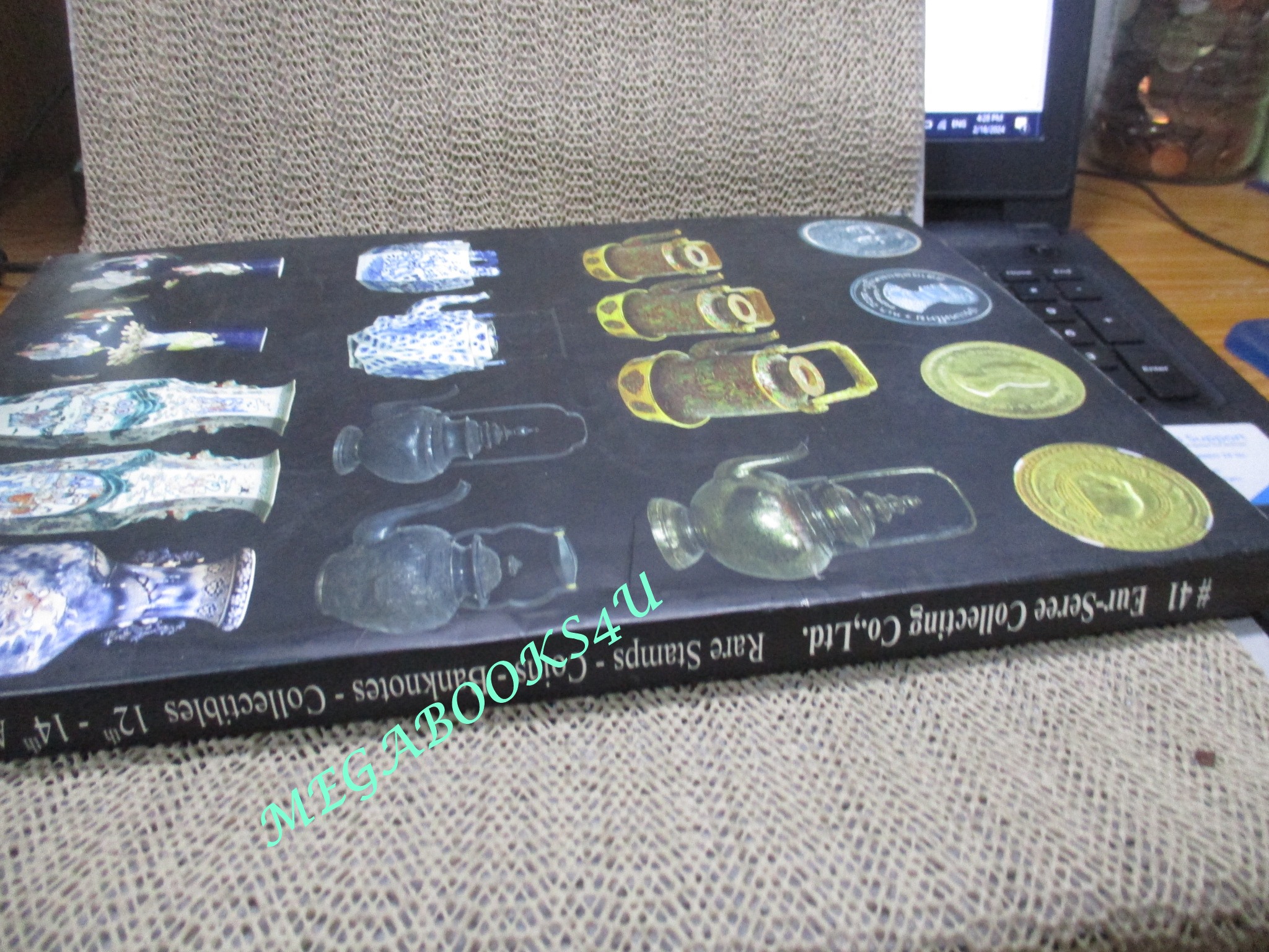 หนังสือคู่มือประมูล ธนบัตร เหรียญ แสตมป์ วัตถุโบราณ ของบริษัทเอื้อเสรี ESC No. 41