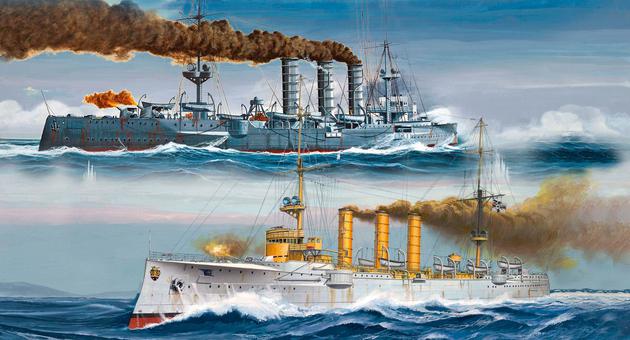 1/350 German WWI Cruisers SMS Dresden & SMS Emden