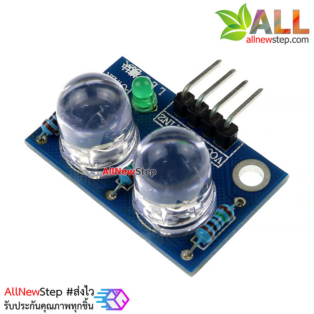 LED Module ไฟแสดงสถานะ 2 ดวง 10mm สีขาว