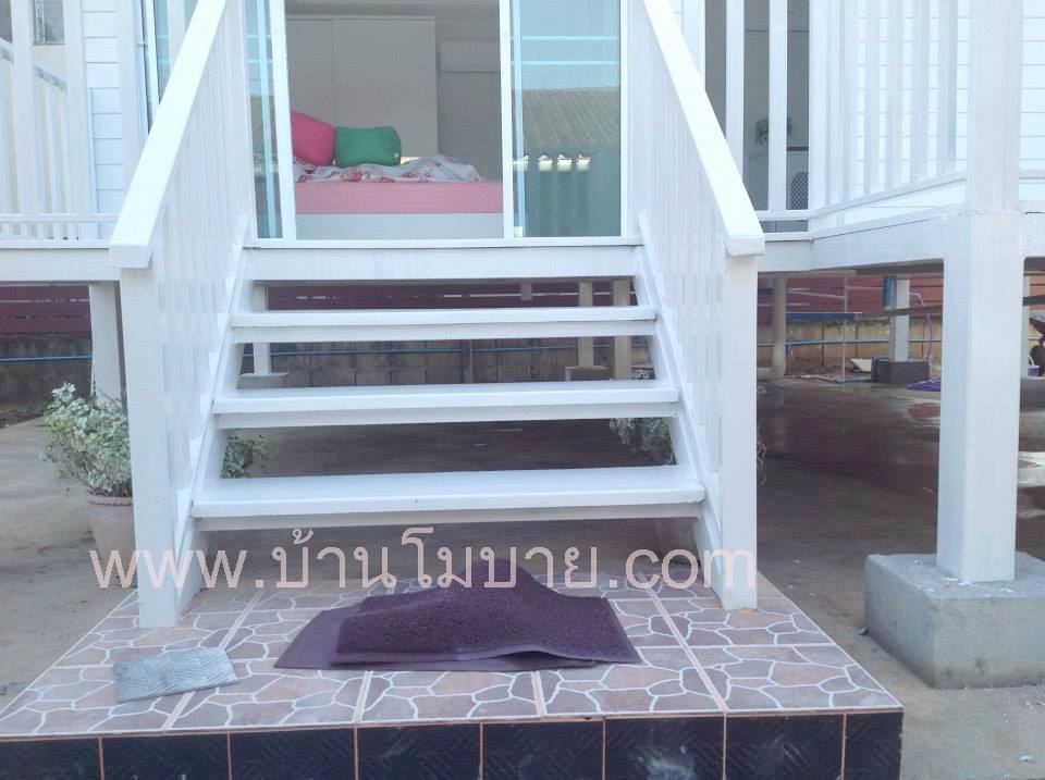 บ้านน็อคดาวน์ ขนาด 4*6 เมตร พร้อมระเบียง 2*6 เมตร (1 ห้องนอน 1 ห้องน้ำ 1 ห้องนั่งเล่น)