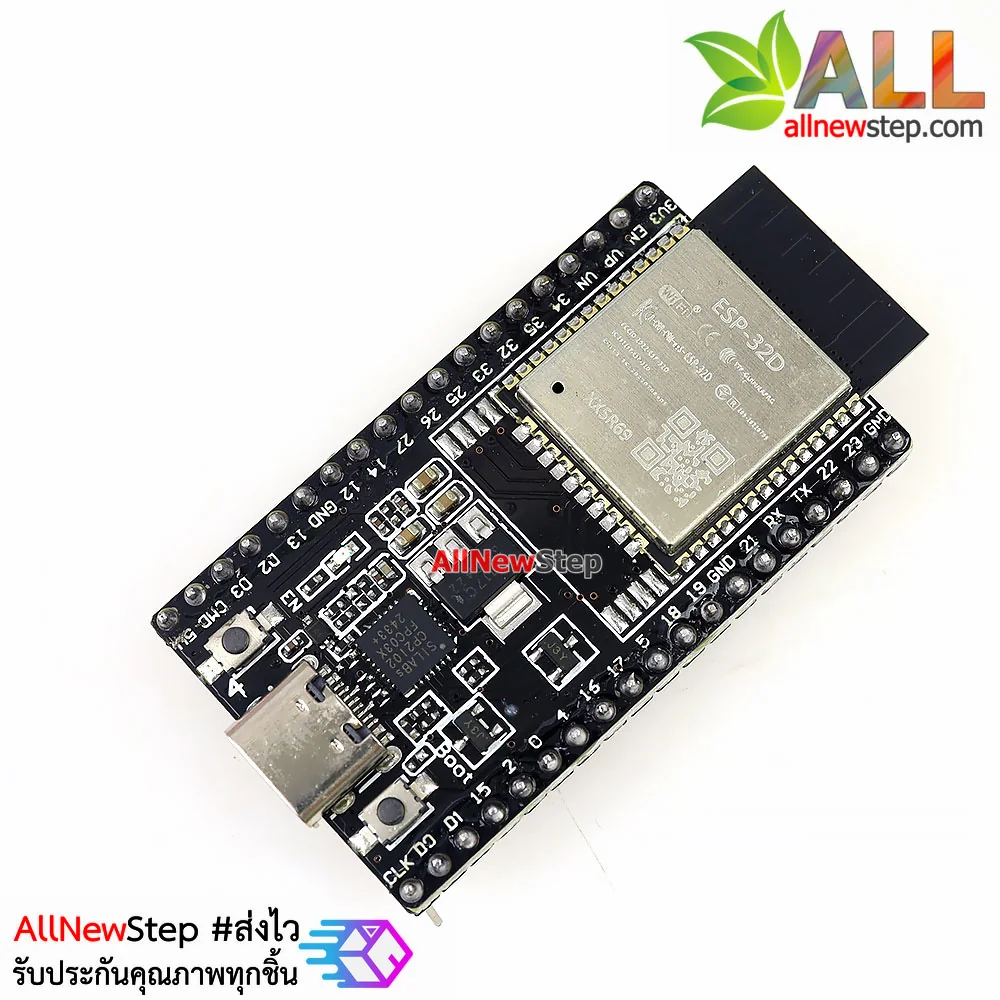 ESP32 WROOM-32D ESP32 บอร์ด ESP32 NodeMCU 38p ESP-32 CP2102 38 ขา หัวต่อ usb type-c