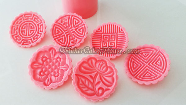 เซ็ทพิมพ์ขนมไหว้พระจันทร์ 6 ลาย