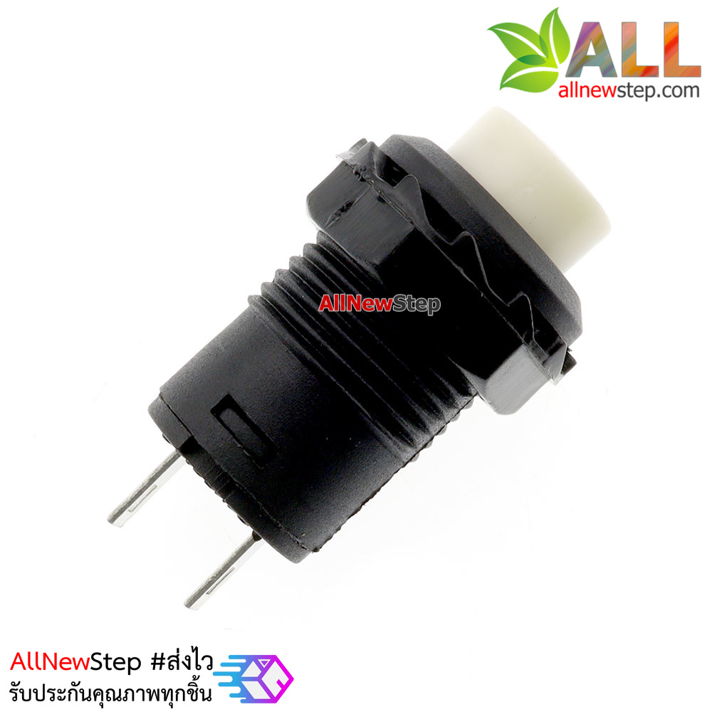 สวิตช์กดติดกดดับ lock switch DS-427/428 1.5A 250VAC สีขาว