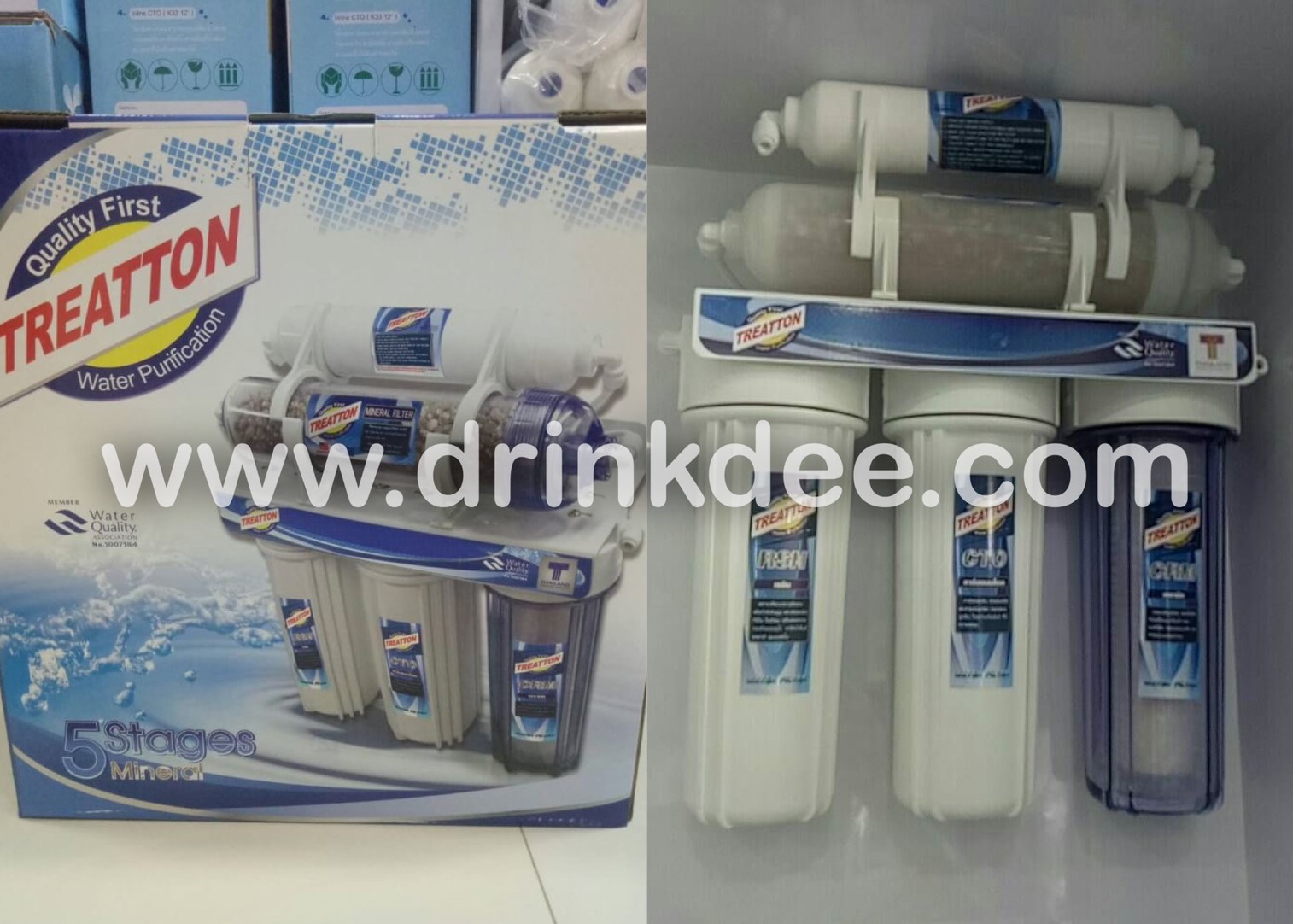 เครื่องกรองน้ำTREATTON 5 ขั้นตอน Ceramic- Mineral