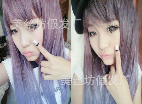 COS-202 วิกคอส ผมตรงหน้าม้า สีตามเเบบ (เป็นราคาพร้อมส่ง)