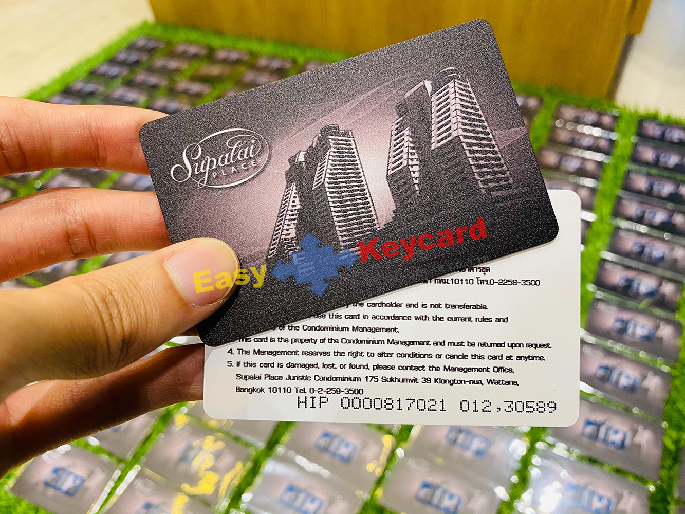 ค่าบริการสกีนบัตร 2 ด้าน (100 ใบ)