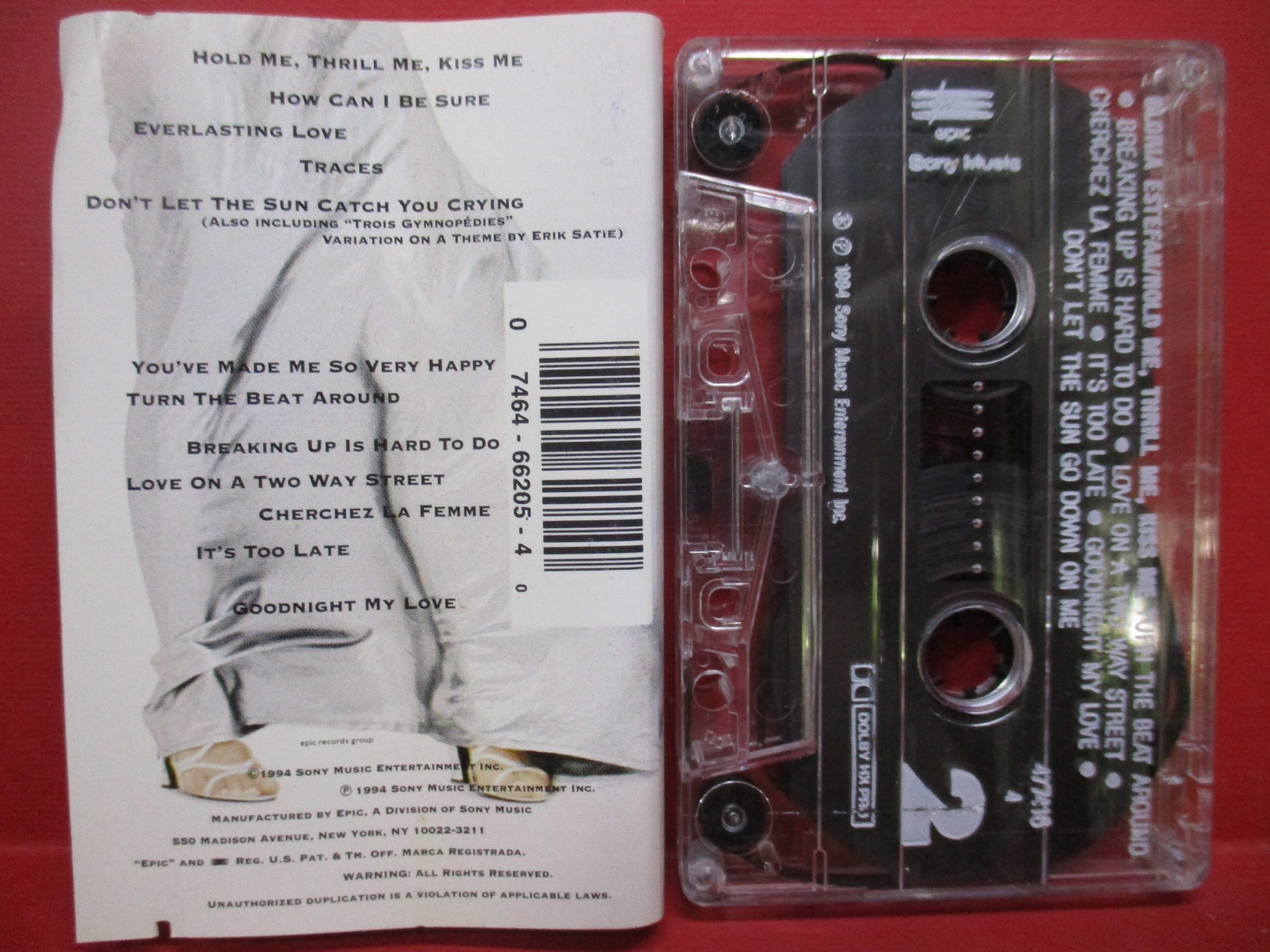 เทปเพลงสากล Gloria Estefan - Hold Me, Thrill Me, Kiss Me