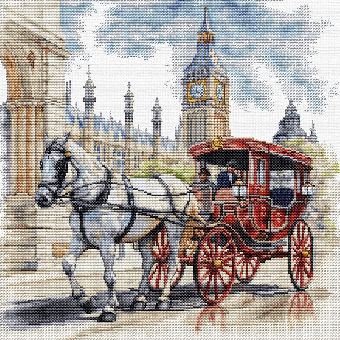 Luca-S ชุดปักครอสติช Carriage Ride