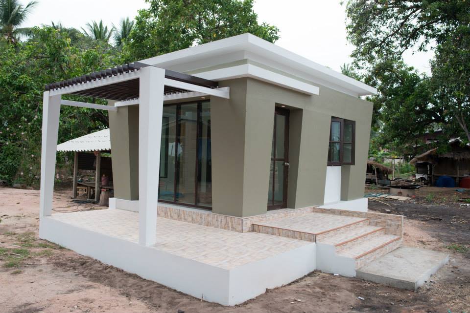 บ้านน็อคดาวน์ สไตล์ โมเดิร์น ขนาด 3.5x5.5 ม. (1 ห้องนอน 1 ห้องน้ำ 1ห้องโถง)