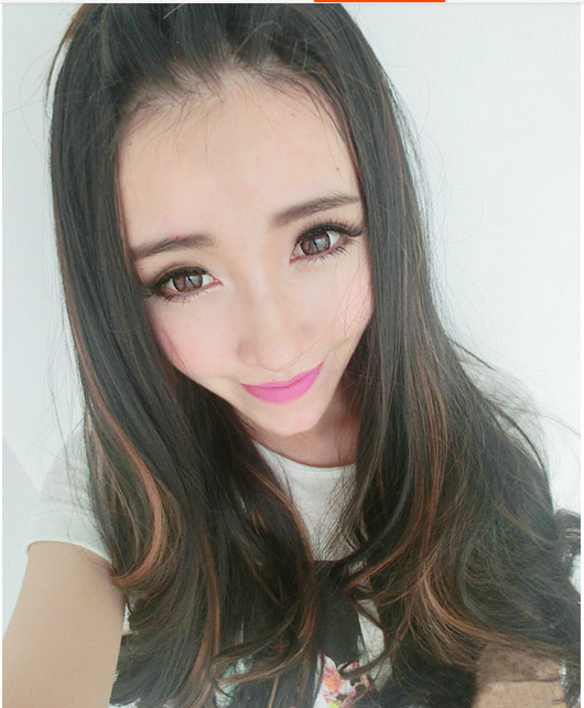 Half 08 วิกครึ่งหัว มีสีเดียว ตามรูป ( ทรงผมเเละเส้นผมเหมือนจริงเกือบ 100% )