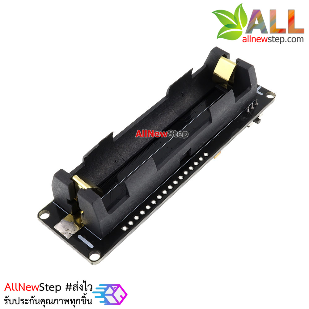 WeMos ESP-WROOM-02 + 18650 Battery Socket บอร์ด ESP8266 รุ่น ESP-WROOM-02 พร้อม socket แบตเตอร์รี่ 18650 และวงจรชาร์จในตัว