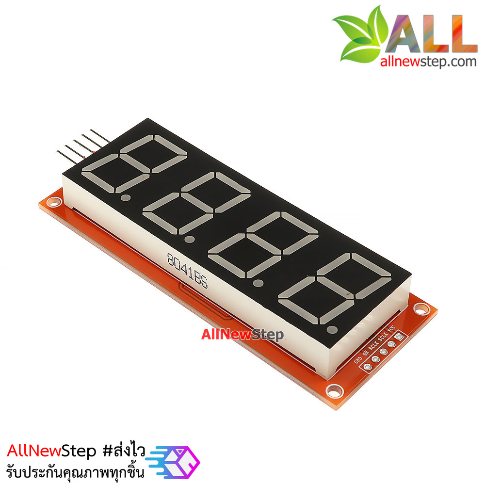 โมดูลแสดงค่าตัวเลข 4 หลัก Four digital tube module LED display 74HC595 ขนาด 0.80 นิ้ว