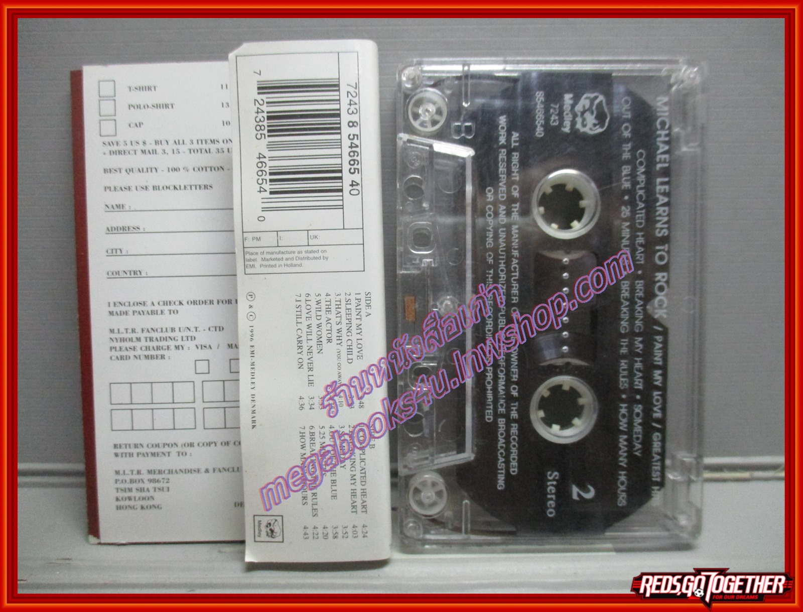 เทปเพลงสากล MICHAEL LEARNS TO ROCK อัลบั้ม PAINT MY LOVE GREATEST HITS