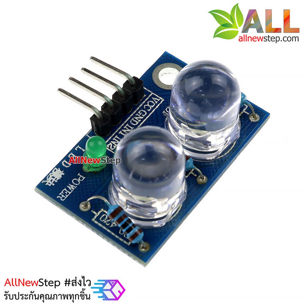 LED Module ไฟแสดงสถานะ 2 ดวง 10mm สีขาว